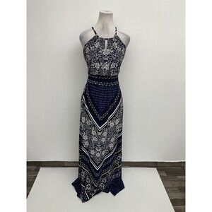 DB Established 1962 Women’s Long Dress Size 10 Sleeveless Floral Halter Neck